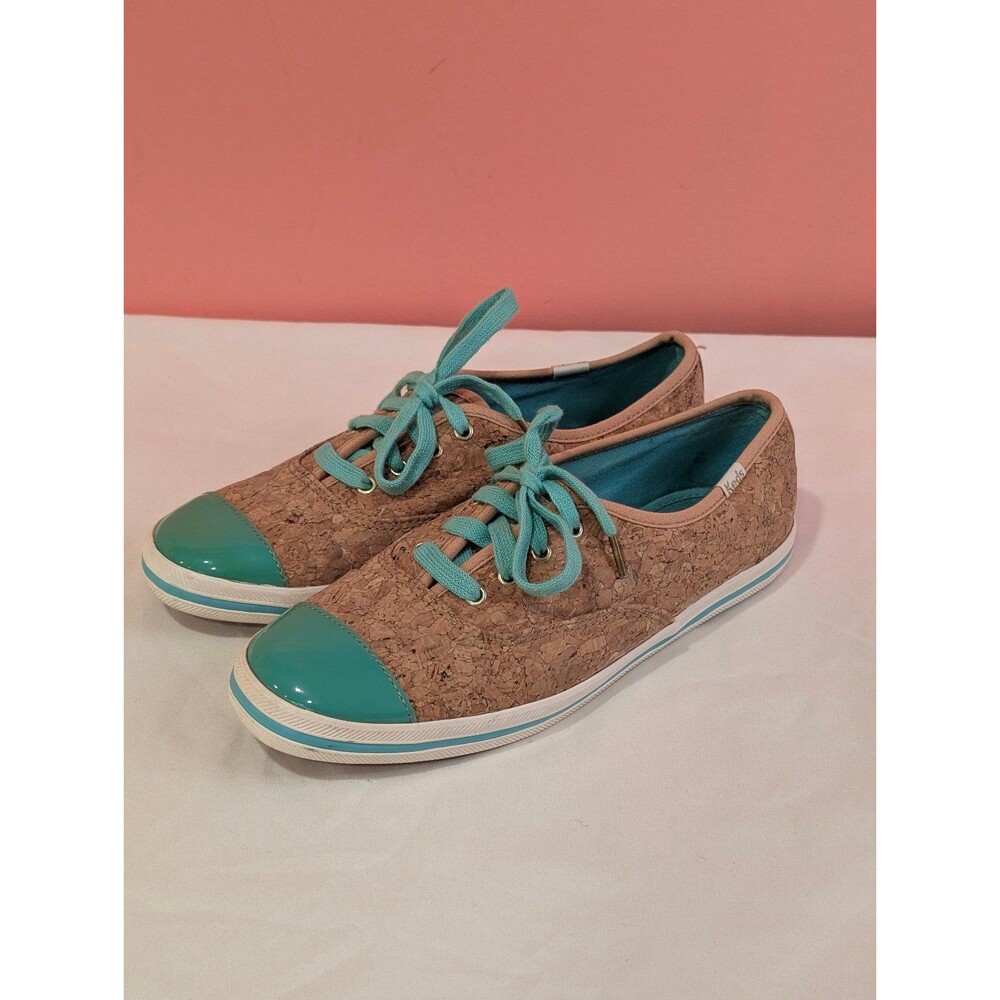 Women's Kate Spade x Keds Cork Sneakers Teal Tan US 7